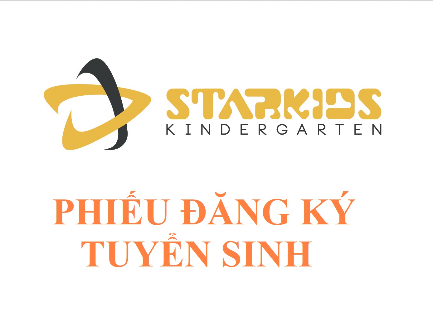 PHIẾU ĐĂNG KÝ NHẬP HỌC